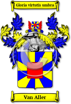 Van Aller Family Crest Download (jpg) Legacy Series - 150 DPI